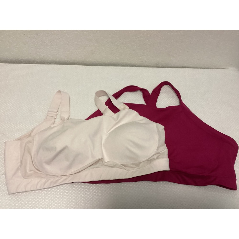 Lot 2 Old Navy Duluth Sports Bras Women 4X 26W Pink Magenta Lot of 2 Activewear